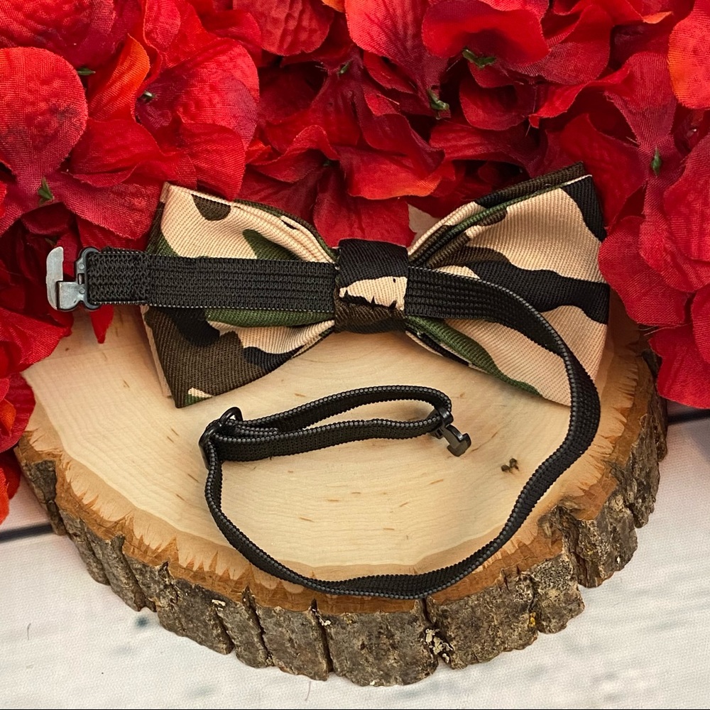 Boys Camouflage Bow Tie - Picture 4 of 13